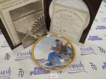 Vintage Norman Rockwell Colonial Series Plate The Journey Home Number 13356B with Certificate of Authenticity [U60]