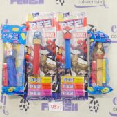 Set of 4 Marvel and DC Comics Superhero Characters Collectors PEZ Dispenser with Candy Packs [U83]