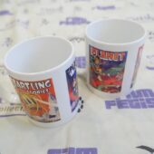 Set of 2 Classic Science Fiction Themed Wraparound Novelty Drinking Mugs