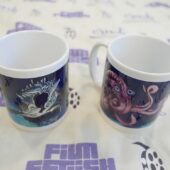 Set of 2 Fantasy Art Themed Wraparound Novelty Mugs