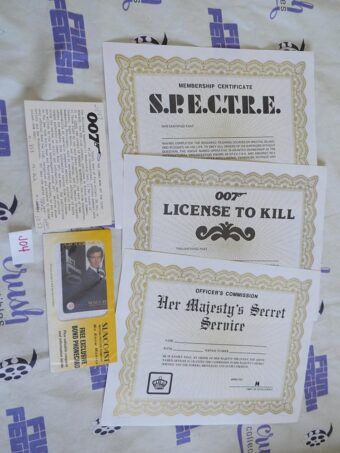 James Bond 007 Mixed Lot of RARE Memorabilia – Phone Card, Certificates, Fan Club Ephemera [J04]