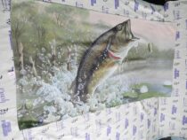 Sports Fisherman Sam Timm Wild Animals Art Work Painting 27×51 Licensed Beach Towel [K19]