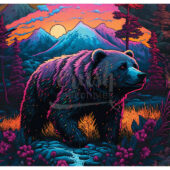 The Museum of Fantasy Art Print Series: Sunset Bear Art Print [DP-230109-8]