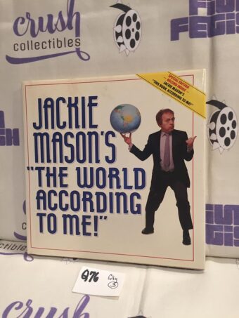 Jackie Mason’s “the World According to Me!” Hardcover + Vinyl Record (1987)