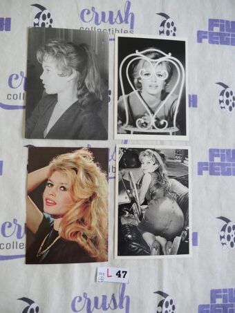 Brigitte Bardot Set of 4 Vintage Original Photo Postcards [L47]