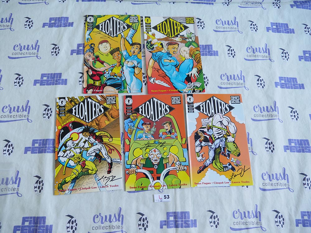 Floaters Comic Complete Mini-Series 1-5 SIGNED by Lance Tooks (1994, Dark Horse) [L53]