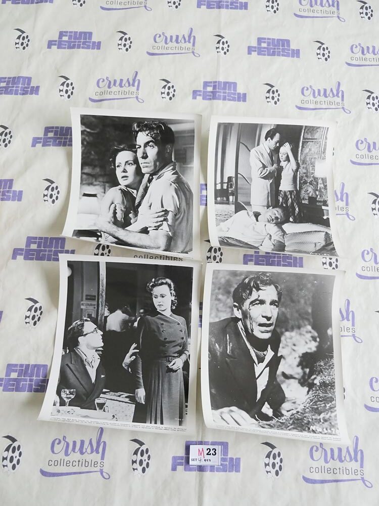 Set of 4 Night Without Stars (1951) Press Publicity Photos, David Farrar, Nadia Gray [M23]