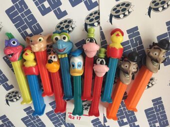 Mixed Lot of 11 Collectible PEZ Candy Dispensers, Goofy, Daffy Duck, Lion King Simba, More [PEZ17]