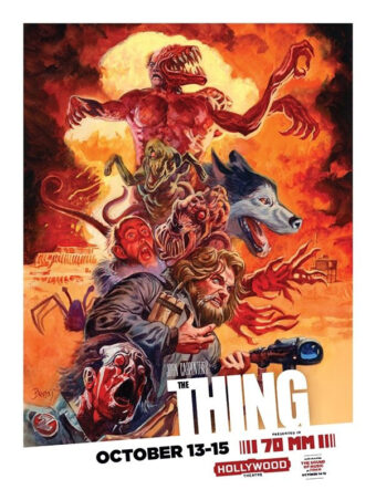 John Carpenter’s The Thing 70mm Screening Movie Poster Art Print