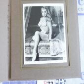 Lana Turner Original 4.25 x 6 inch Postcard Photo Mounted on Mat [P72]