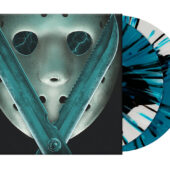 Friday the 13th Part V: A New Beginning Original Motion Picture Soundtrack Score by Harry Manfredini 2-LP “Imposter Jason & Crystal Lake” Tri-Color Split with Splatter Vinyl Edition