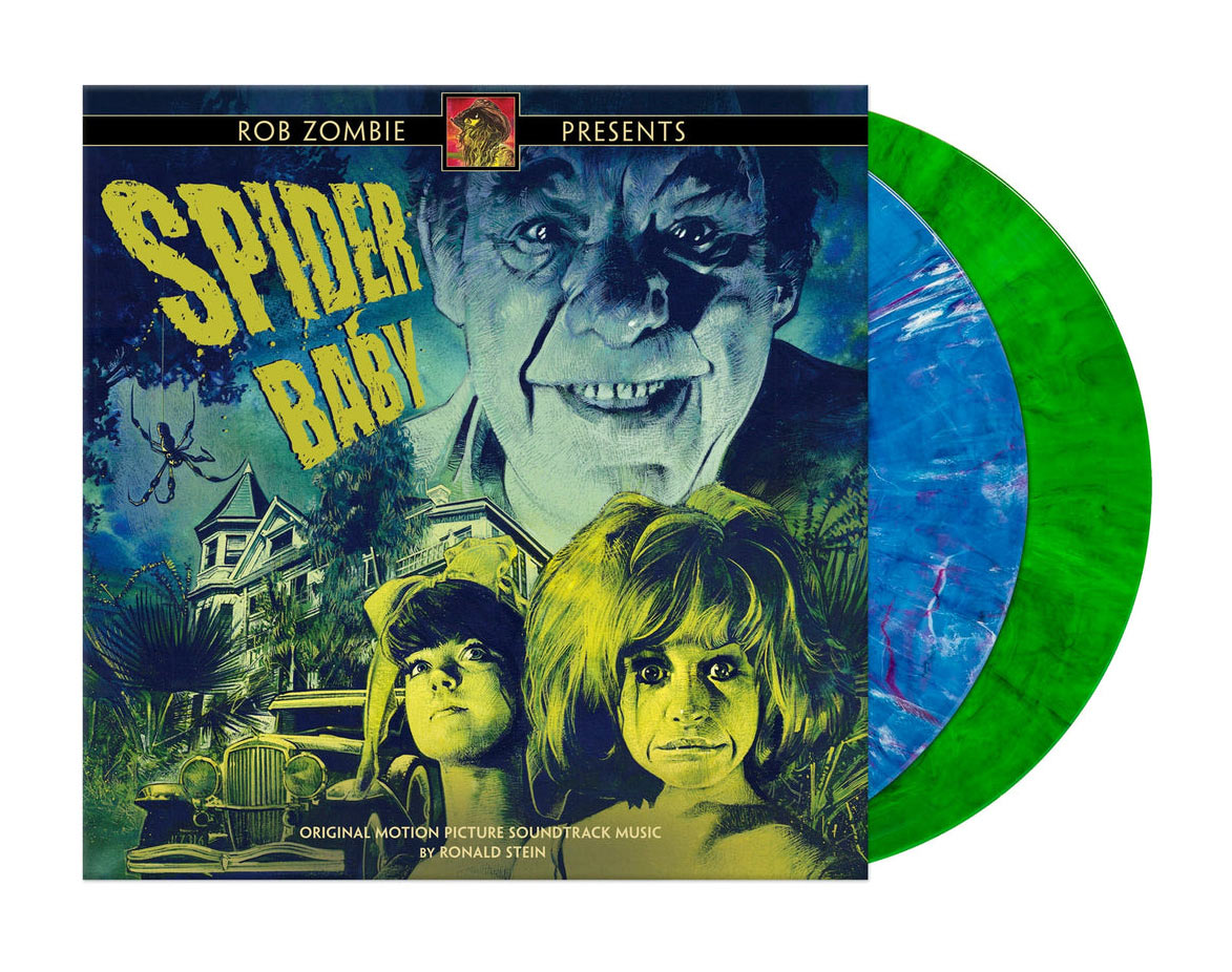Rob Zombie Presents Spider Baby Original Motion Picture Soundtrack Music Score 2-LP Blue and Green Marbled Vinyl Edition