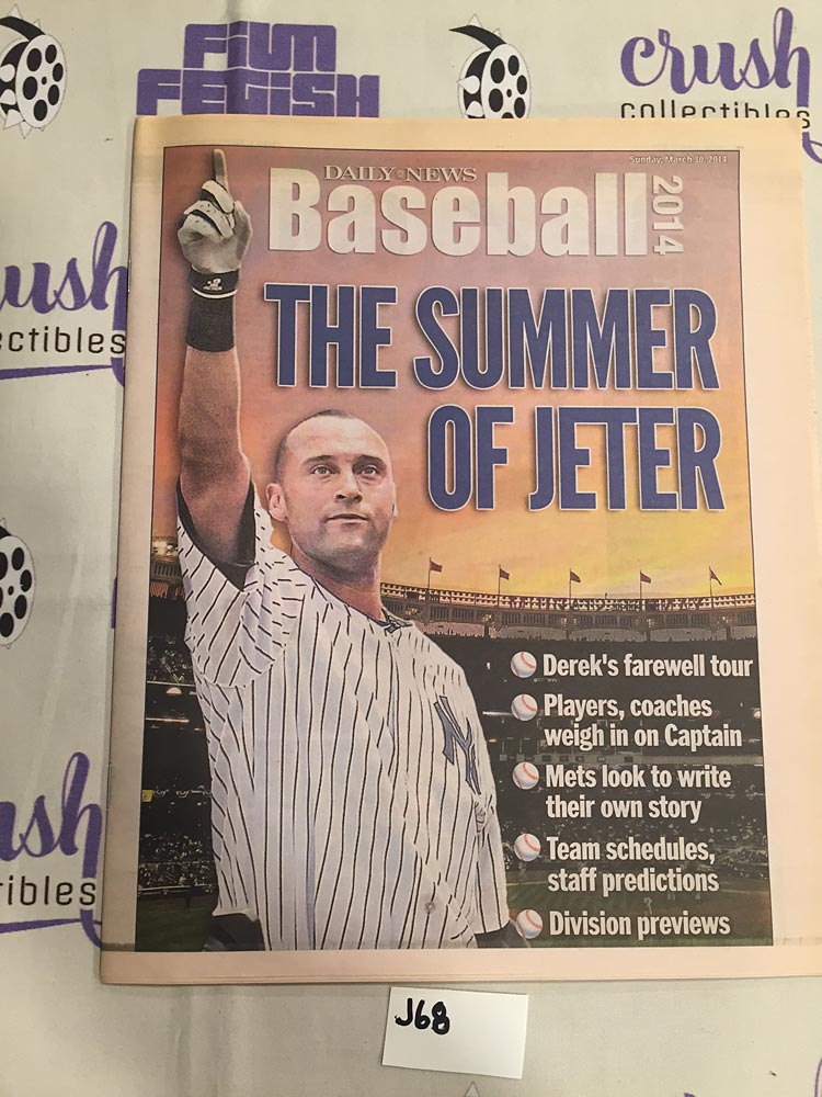 Daily News Baseball 2014 Summer of Derek Jeter March 30, 2014 [J68]