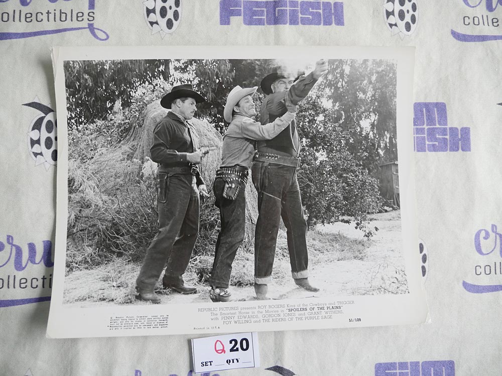 Spoilers of the Plains Original Press Photo Lobby Card, Roy Rogers, Trigger [Q20]