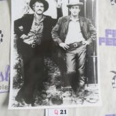 Robert Redford and Paul Newman in George Roy Hill’s Butch Cassidy and the Sundance Kid Original Press Photo [Q21]