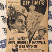 Off Limits 1952 Original Full-Page Magazine Ad Bob Hope Mickey Rooney G05