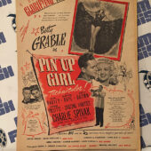 Pin Up Girl 1944 Original Full-Page Magazine Advertisement Betty Grable John Harvey G08