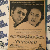 Pursued Original 1947 Full-Page Magazine Ad Teresa Wright Robert Mitchum G14