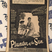 Plunder of the Sun 1953 Original Full-Page Magazine Ad Glen Ford Diana Lynn  G16A