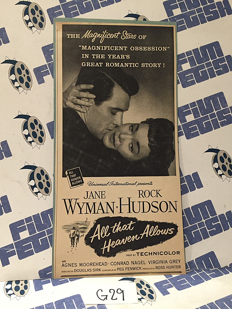 All That Heaven Allows 1955 Original Full-Page Magazine Ad Rock Hudson G29