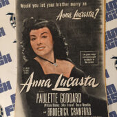 Anna Lucasta 1949 Original Full-Page Magazine Ad Paulette Goddard Broderick Crawford G30