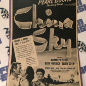 China Sky 1945 Original Full-Page Magazine Ad Randolph Scott Ruth Warrick  G43