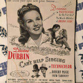 Can’t Help Singing 1944 Original Full-Page Magazine Ad Deanna Durbin Robert Paige G45