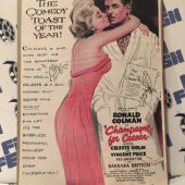 Champagne for Caesar 1950 Original Full-Page Magazine Ad Ronald Colman Celeste Holm  G50