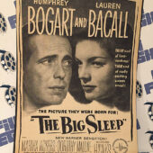 The Big Sleep (1946) Movie Original Full-Page Magazine Advertisement, Howard Hawks, Humphrey Bogart, Lauren Bacall [G58]