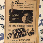 Black Angel 1946 Original Full-Page Magazine Ad Dan Duryea June Vincent Peter Lorre G67