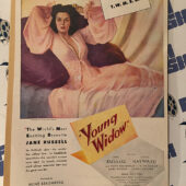 Young Widow 1946 Original Full-Page Magazine Ad Jane Russell Louis Hayward Faith Domergue G76