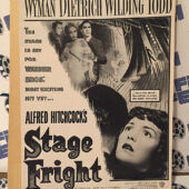 Stage Fright 1950  Original Full-Page Magazine Ad Marlene Dietrich Jane Wyman  G87