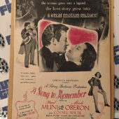 A Song to Remember 1945 Original Full-Page Magazine Ad Paul Muni Merle Oberon G90
