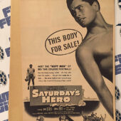 Saturday’s Hero 1951 Original Full-Page Magazine Ad John Derek Donna Reed G99