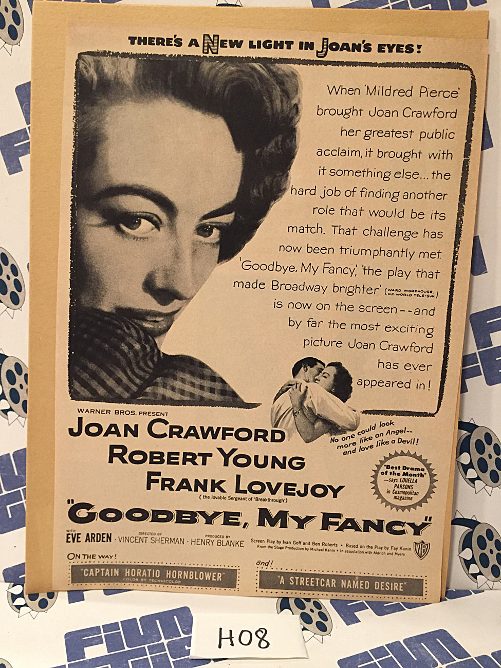 Goodbye, My Fancy (1951) Original Full-Page Magazine Advertisement, Joan Crawford [H08]