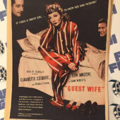 Guest Wife 1945 Original Full-Page Magazine Ad Claudette Colbert Don Ameche  H14
