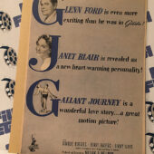 Gallant Journey 1946 Original Full-Page Magazine Ad Glenn Ford Janet Blair Charles Ruggles  H17