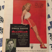 Heartbeat (1946) Original Full-Page Magazine Advertisement, Ginger Rogers [H19]