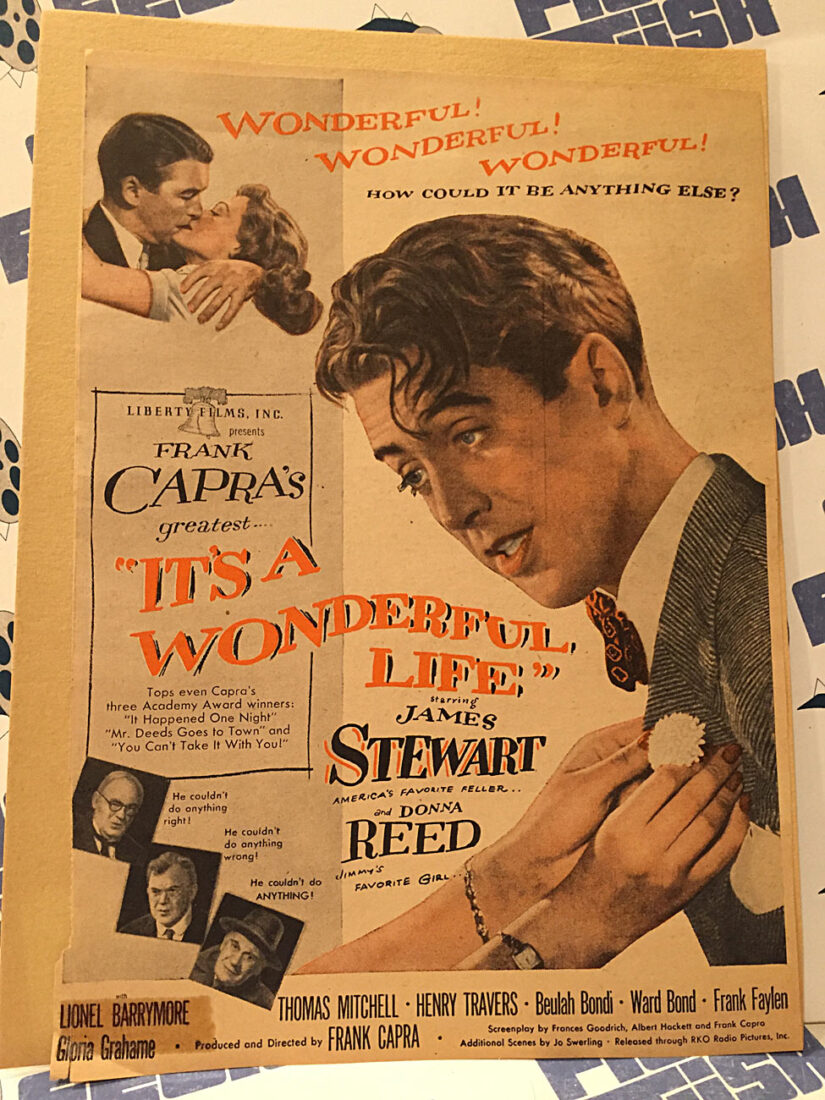 It’s A Wonderful Life Original Full-Page Magazine Advertisement, Frank Capra, James Stewart [H31]