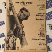 Moby Dick (1956) Original Full-Page Magazine Advertisement, John Huston, Gregory Peck [H59]