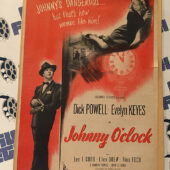 Johnny O’Clock 1947 Original Full-Page Magazine Adv Dick Powell Evelyn Keyes H33
