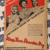 Keep Your Powder Dry 1945 Original Full-Page Magazine Ad Laraine Day Susan Peters Lana Turner  H38