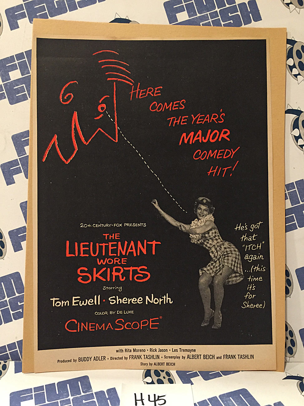 The Lieutenant Wore Skirts 1956 Original Full-Page Magazine Ad Tom Ewell Sheree North H45