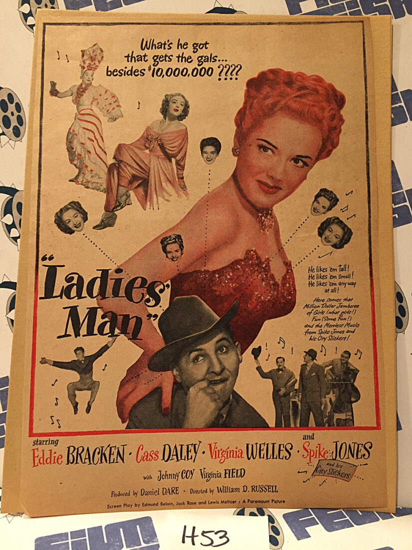 Ladies’ Man 1947 Original Full-Page Magazine Ad Eddie Bracken Cass Daley H53