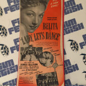 Lady, Let’s Dance 1944 Original Full-Page Magazine Ad Belita James Ellison Walter Catlett   H55
