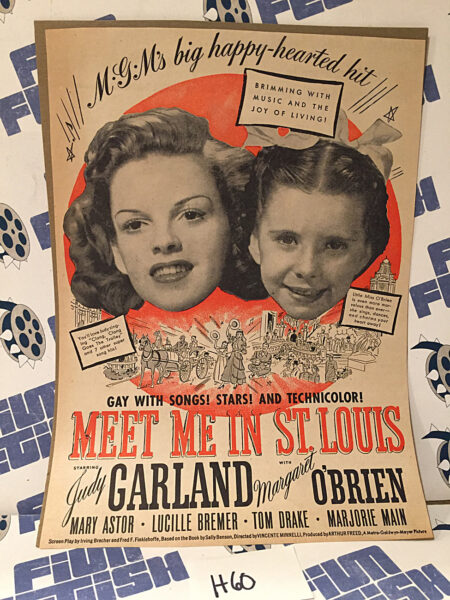 Meet Me in St. Louis 1944 Original Full-Page Magazine Ad Judy Garland H60
