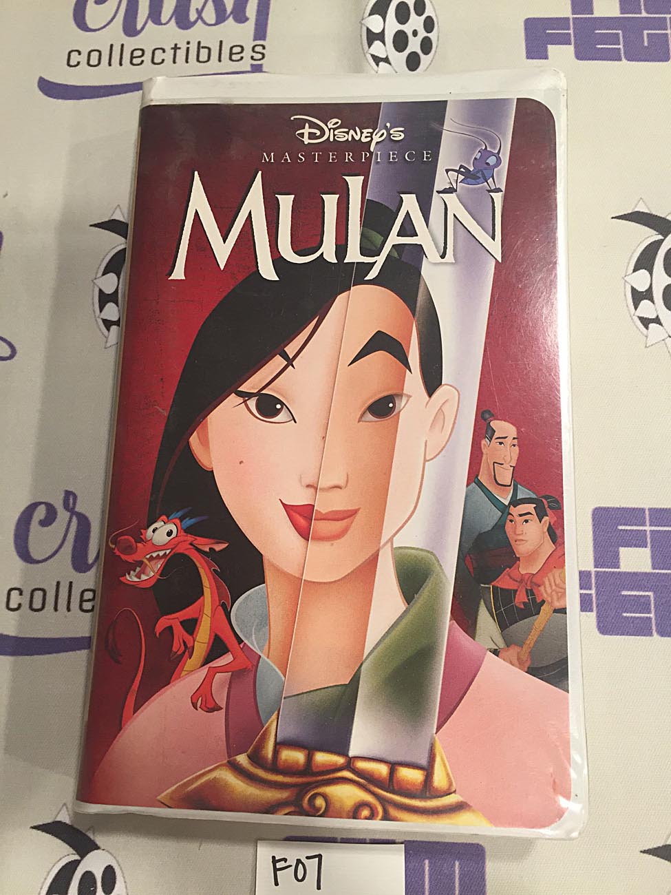 Walt Disney’s Mulan VHS Tape Disney’s Masterpiece Collection Clamshell Case [F07]