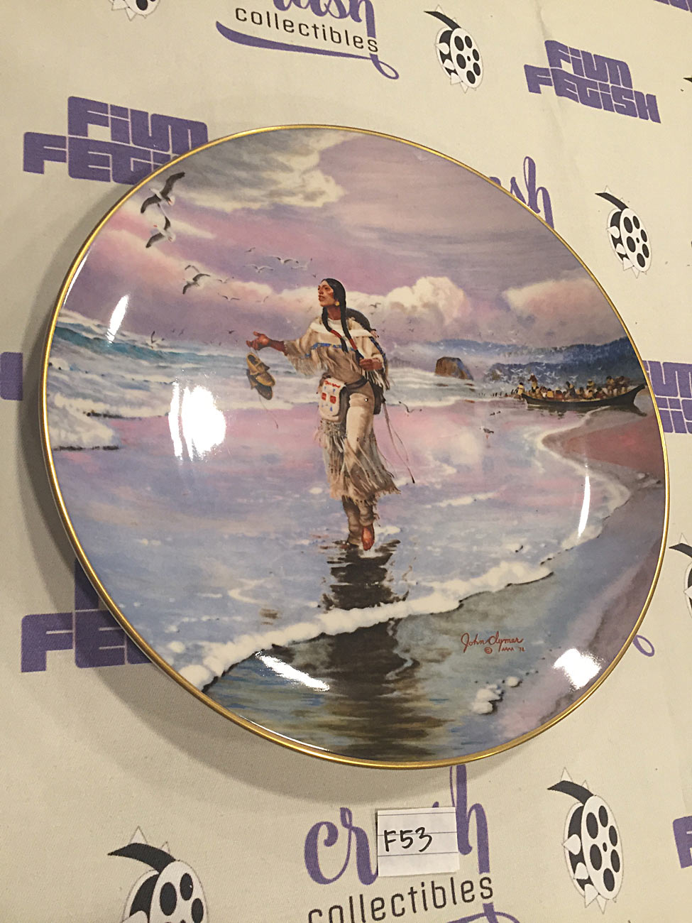 Sacajawea at the Big Water Second Issue Expedition Plate Collection Number 1929 [F53]