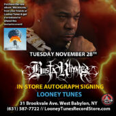 Busta Rhymes Album Signing Event at Looney Tunes Record Shop (2023)