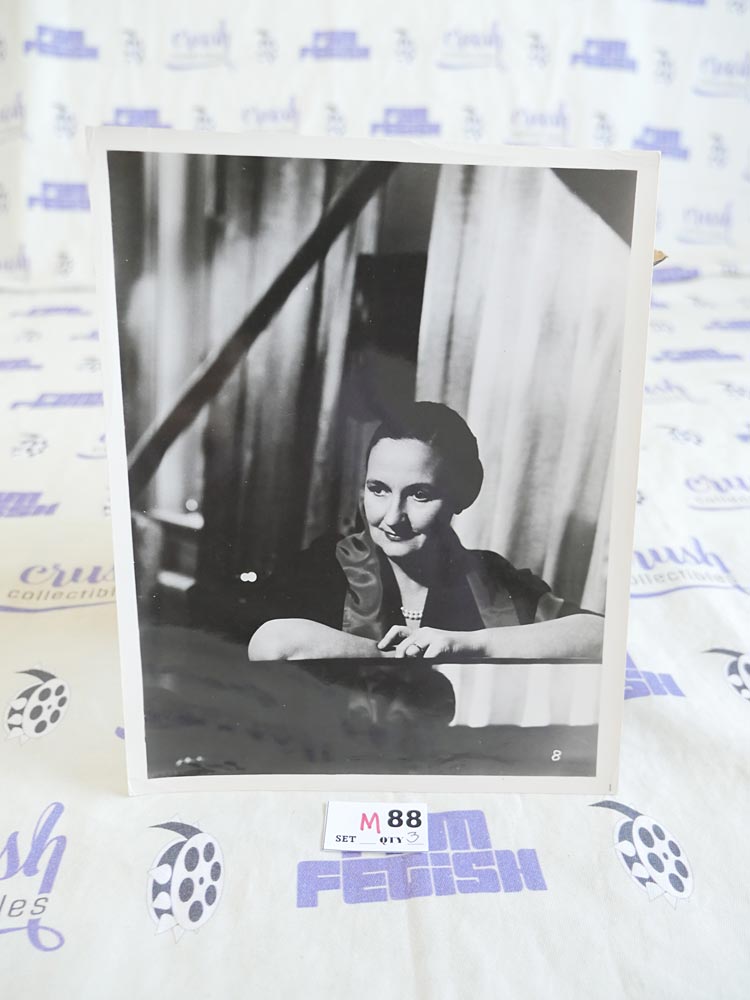 Gina Bachauer Original Press Publicity Photo [M88] Greek Classical Pianist
